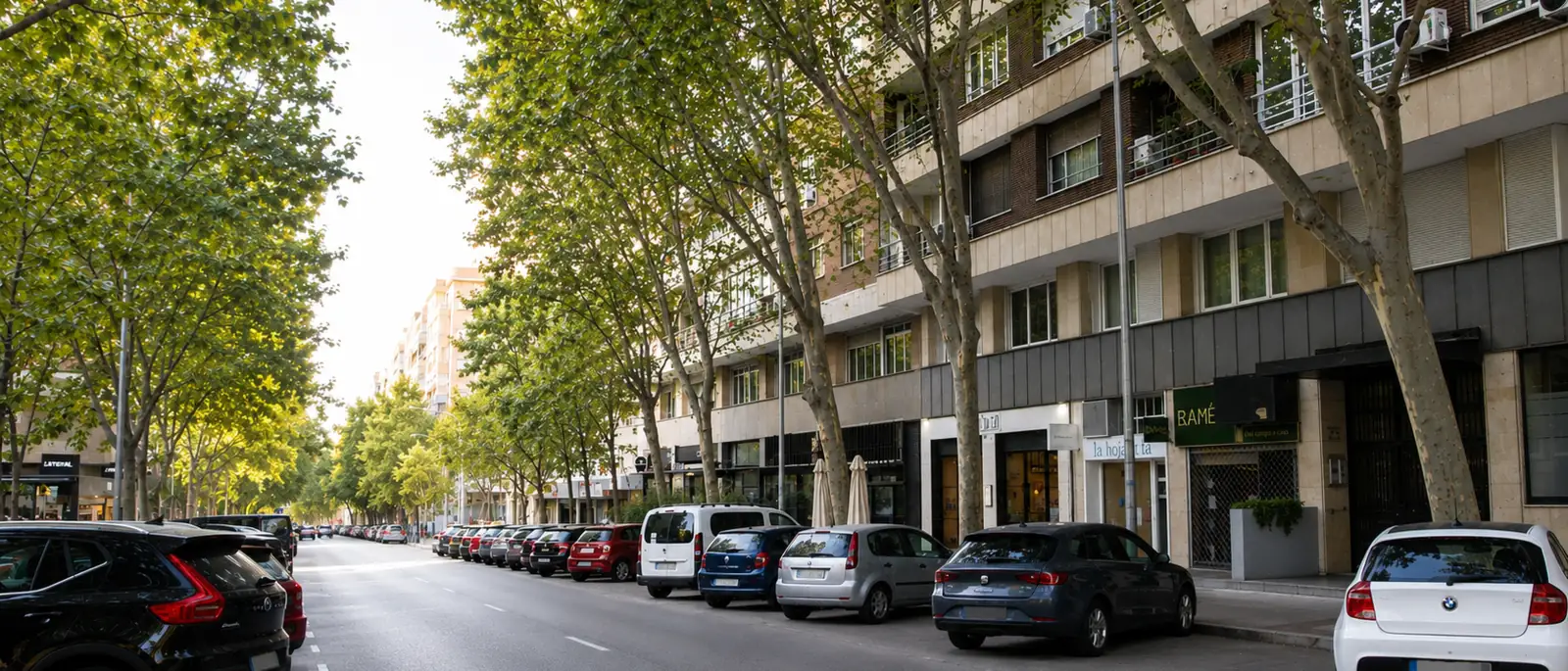 Calle Doctor Fleming, en el distrito de Chamartín (Madrid), donde está el despacho IUXTA Abogados